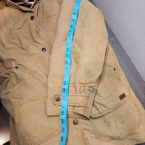 Vintage Woolrich Jacket Chore Barn Coat Aztec Wool Blanket Lined Womens Medium - Picture 10 of 13